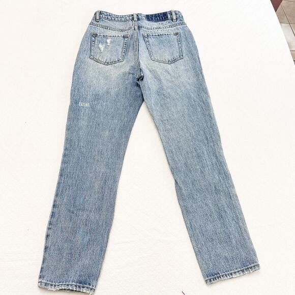 Ksubi Slim Pin Skream Trashed Light Wash Denim Jeans Size 26 - Picture 7 of 8